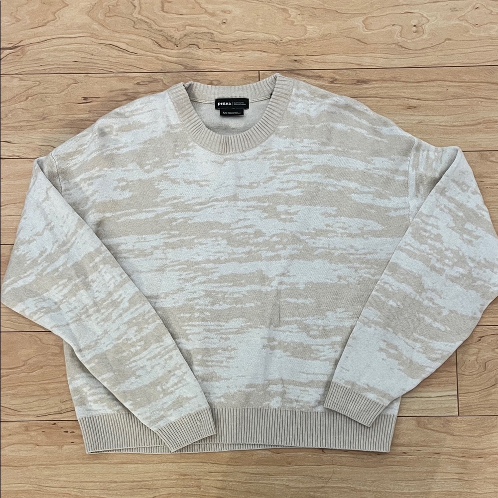 Prana Women's Sweater in Cream and Beige